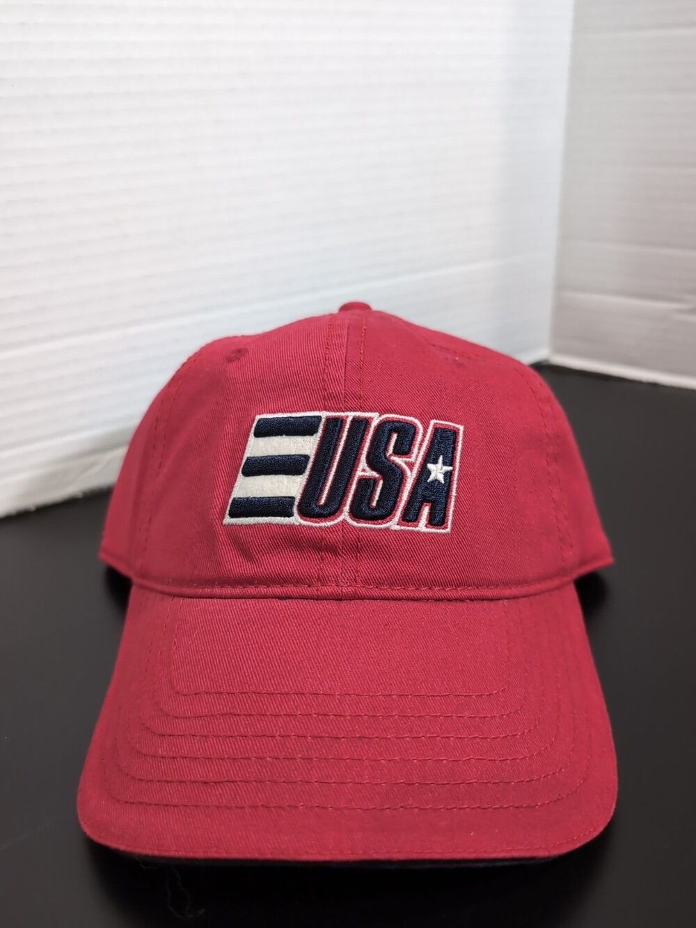 HAT/CAP "USA" by ARIZONA JEANS CO. RED OSFM NWOT